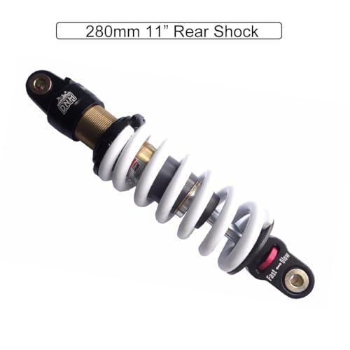 DNM 280mm 11 inch Motorcycle Rear Shock Suspension Absorber 850lbs Powersports Shocks for ATV UTV Quad Buggy Go Kart Moped Pit Dirt Bike Trail Mini Bike Taotao Apollo 110 cc 125cc SSR TTR110 TTR90