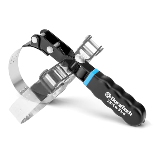 DURATECH Small Swivel Oil Filter Wrench, 5 Gear Adjustment - size: Small (Fits Filters 2-3/4" to 3-1/4"), style: Gear Adjustale