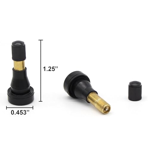TR600HP High Pressure Rubber Snap-in Tire Valve Stem (TR600HP - 50 Pack) - size: TR600HP - 50 Pack