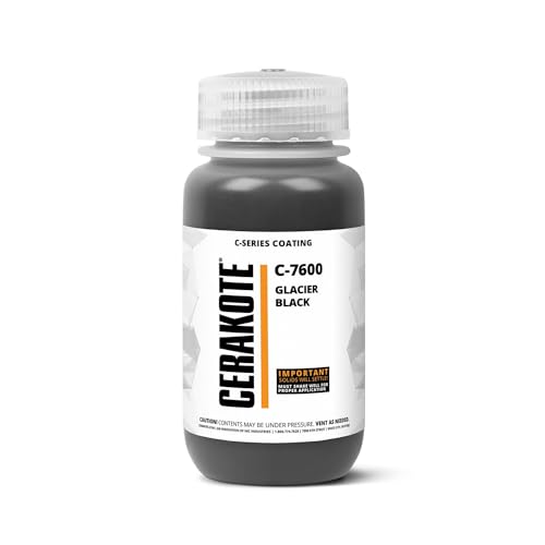 CERAKOTE C-Series Glacier Black High-Temp Coating, 16 oz, C-7600P - color: C-7600 GLACIER BLACK, size: PINT (16OZ)