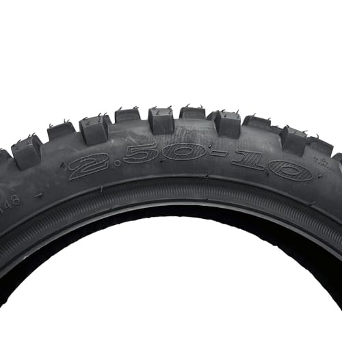MMG 2.50-10 Mini Dirt Bike Knobby Tire Set of 2, Front/Rear