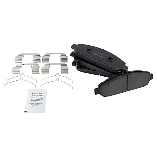 TRQ Front Brake Pad and Rotor Set Ceramic - style: BKA39485