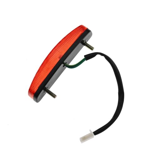 PRO BAT 12V Rear Tail Brake Tail Light with 3 Pin Female Plug - color: Red