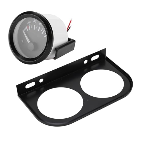 Acouto 2 Hole Gauge Pod 2‑1/16inch 52mm Gauge Panel Gauge Universal Metal Car Meter Mount Instrument Panel Holder Bracket
