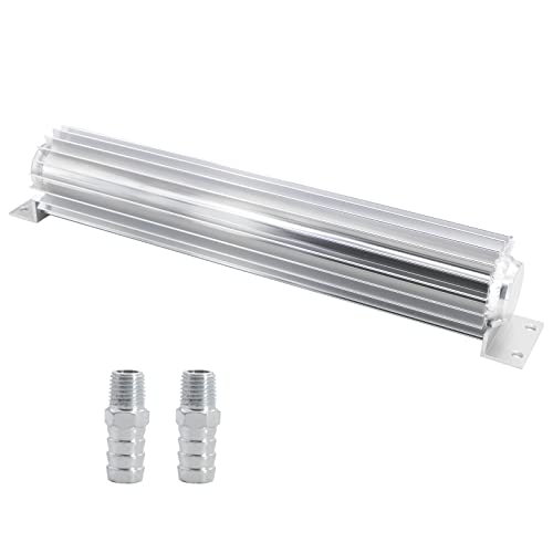 Universal 15" Dual Pass Aluminum Finned Transmission Oil Cooler - size: 15" Oil Cooler