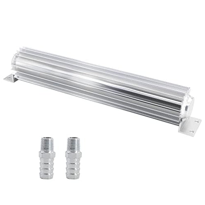 Universal 15" Dual Pass Aluminum Finned Transmission Oil Cooler - size: 15" Oil Cooler