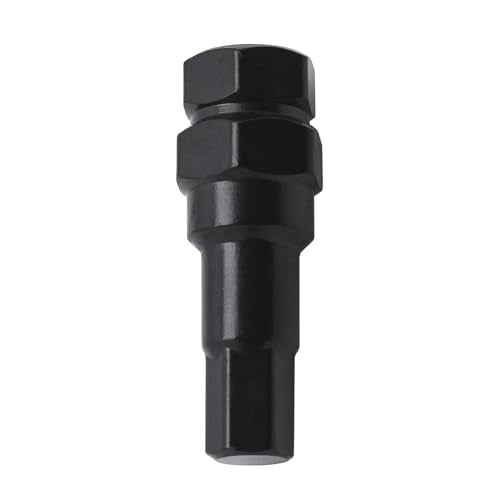 6 Point Sided 12mm Hex Tuner Key Wheel Lug Nut Socket Key 3/4”(19mm) & 13/16”(21mm) Hex Compatible with M12x1.5 M12x1.25 Thread Size Lug Nuts Black