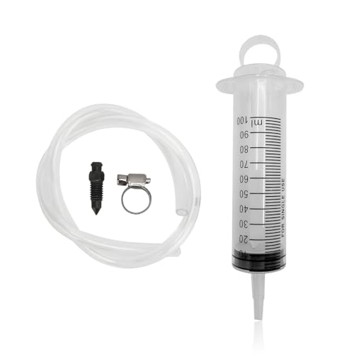 povtii Hydraulic Disc Brake Bleeding Tool, 100ML Syringe Hydraulic Disc Clutch Bleeding Kit Repair Tools, Universal Motorcycle Scooter Oil Fluid Extractor, Motorcycle Accessories