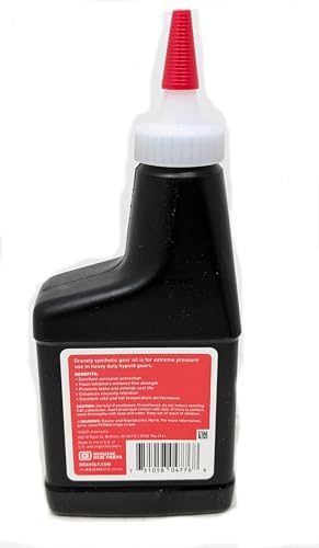 Ariens 00981400 SAE 80W-140 Synthetic Gear Lube 7oz Compatible with Gravely Pro-Turn EV