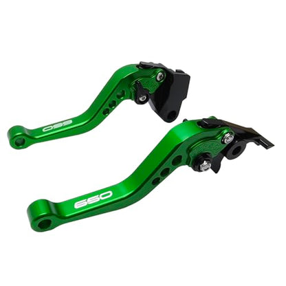 Adjustable Short Levers Replacement for Ninja 650 650R 2017-2025 - color: Green