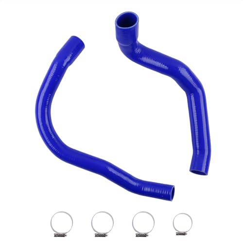 For 1991-2001 92 93 94 95 96 97 98 99 00 Jeep Cherokee XJ 6CYL 4.0L Silicone Radiator Hose Kit (blue) - color: Blue