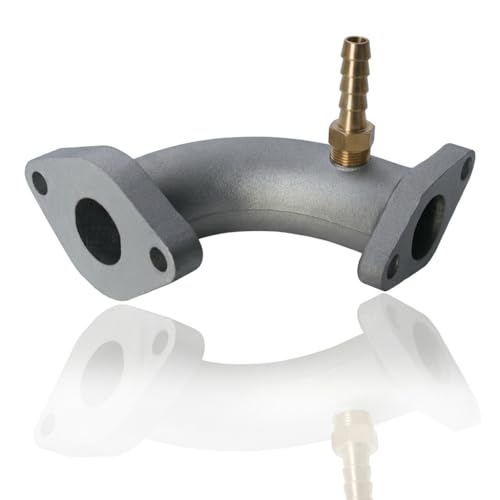 JMCHstore Performance Racing Intake Pipe Inlet Manifold w/Pulse For Coleman 196cc Mini bike Predator 212 Ghost 224cc Engine, KT196 Go kart, BT200X CT200U EX, Baja Warrior MB200, Honda GX200 Engine - color: 200cc, size: Flange w/ pulse