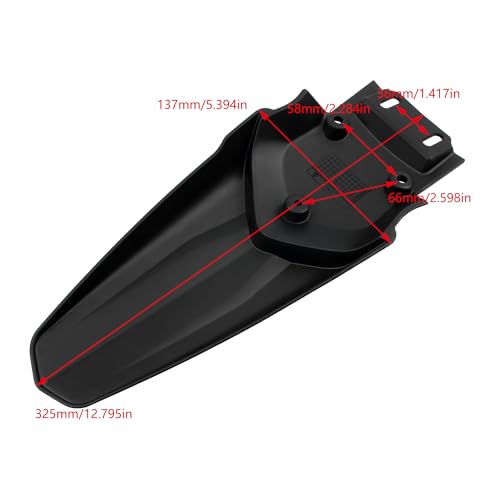 Rear Fender Talaria Sting,Motorcycle Fender Mudguard Replacement for MX3 MX4 Electric Dirt Bike Ebike - color: Tail Fender, size: Plastic