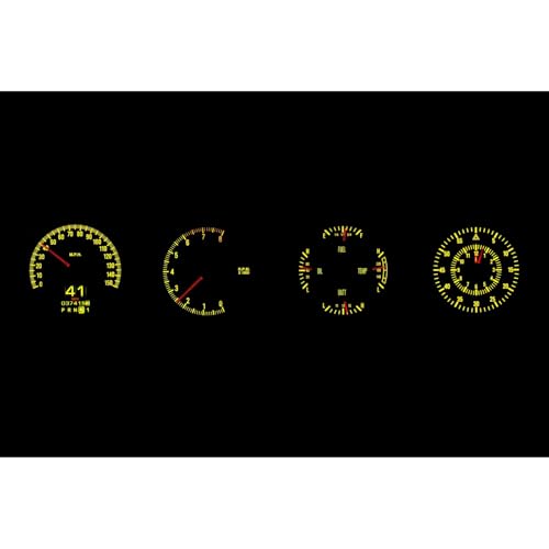Dakota Digital RTX-70D-CLG-X Retrotech Gauge Instrument System Compatible with 1970-74 Challenger and 1970-74 Cuda with Rallye Dash