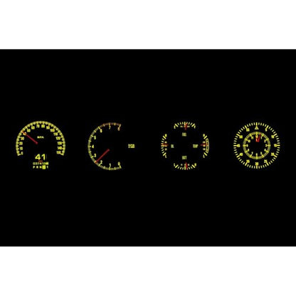 Dakota Digital RTX-70D-CLG-X Retrotech Gauge Instrument System Compatible with 1970-74 Challenger and 1970-74 Cuda with Rallye Dash