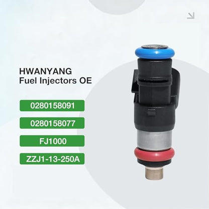 HWANYANG Fuel Injectors Compatible with Ford for Edge for Flex for Taurus