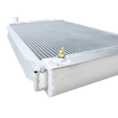 3 Row Radiator For Ford Mustang GT LX Foxbody Thunderbird 1979-93 - size: 3 Row Radiator+CNC 1.3Bar Cap(AT)