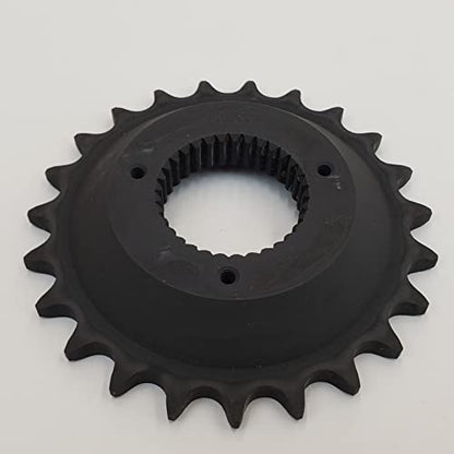 23 Tooth Belt-to-Chain Drive Conversion Front Transmission Sprocket with ½” Offset & Wheel Spacer for 1985-1994 Harley FXR & 1986-1999 Harley Softail 5-Speed Models – Recommended for 530 Chain