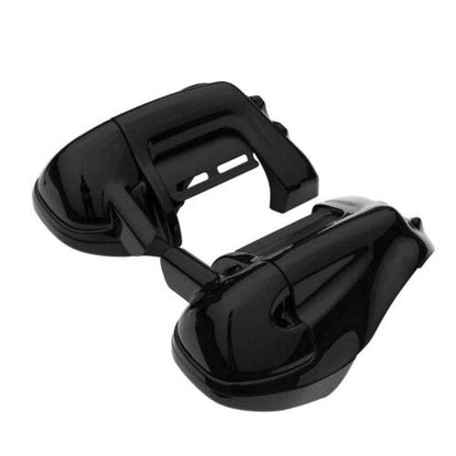 TCMT Lower Vented Leg Fairing 6.5" Speaker Grills Fits For Harley Touring Road King Street Glide Electra Glide Ultra-Classic Road Glide 1983-2013 - color: Vivid Black #1
