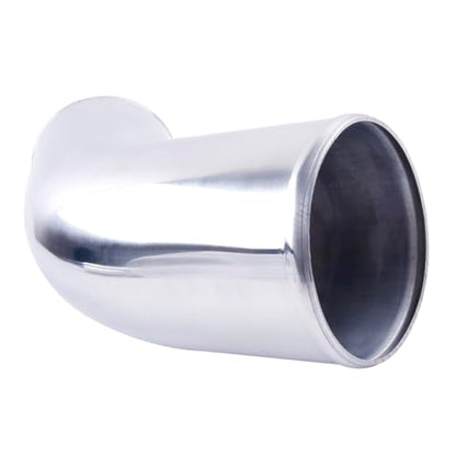 Aluminum Pipe Tube Intercooler Hose 45 Degree OD102mm(4"), 6061 Aluminu Air Intake Tube, Length 11.8" (300mm), Thickness 2 mm - size: OD102(4"), style: 45 Degree