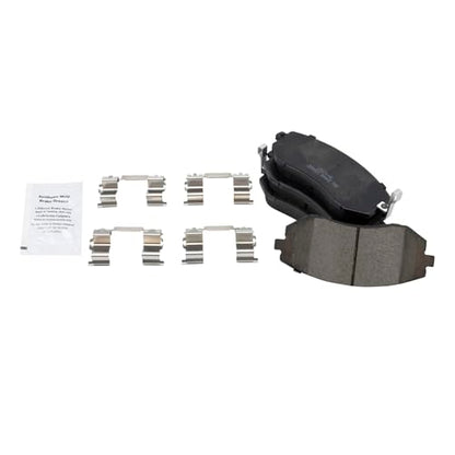 TRQ Front and Rear Brake Pad and Rotor Set Ceramic Vented Solid Rotors - style: BKA11742