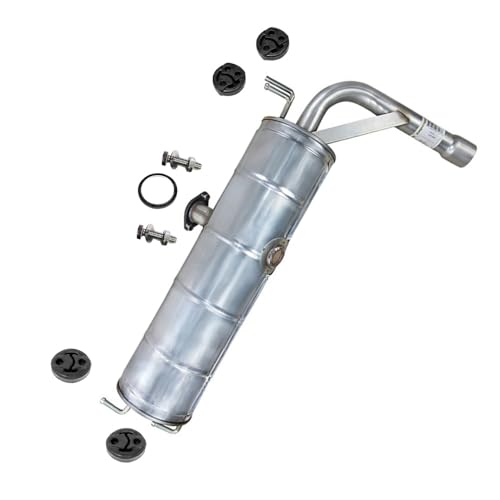 Exhaust Rear Muffler Compatible with Toyota RAV4 2004-2005 2.4L | Stainless Steel | Northeastern Exhaust | Includes Gasket Hangers Bolt Kits | Direct-Fit Replacement