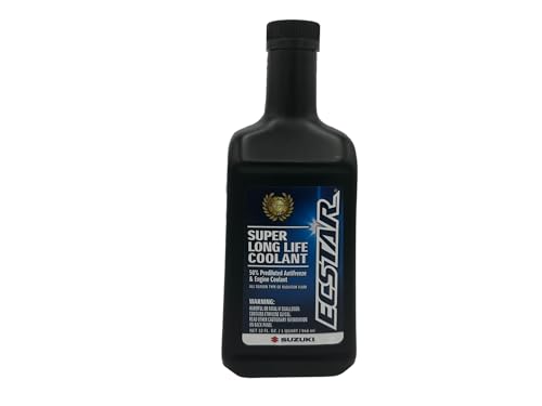 CYCLEMAX Two Pack Compatible with Suzuki Ecstar Super Long Life Coolant 990A0-02E00-01Q Contains Two Quarts and a Funnel