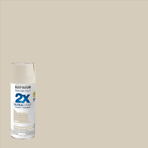 Rust-Oleum Painter's Touch 2X Ultra Cover Spray Paint, Gloss Almond - color: Gloss Almond, size: 12 Ounce (Pack of 2)
