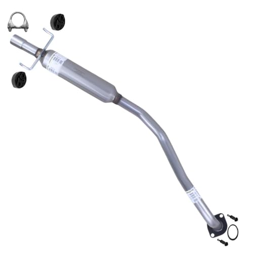 Exhaust Resonator Compatible with Toyota Corolla 2005-2008 1.8L | Stainless Steel | Northeastern Exhaust | Includes Gasket Clamp Hangers Bolt Kit | Direct-Fit Replacement