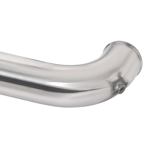 KUAFU Intercooler Pipe and Boot Kit Compatible with 2011-2016 Silverado - color: Silvery