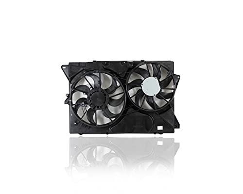 Dual Radiator and Condenser Fan Assembly - Cooling Direct Compatible/Replacement for FO3115202 13-15 Ford Explorer 2.0L/3.5L Without Turbo, 13-19 Flex 3.5L MKT 3.5L Turbo / 3.7L