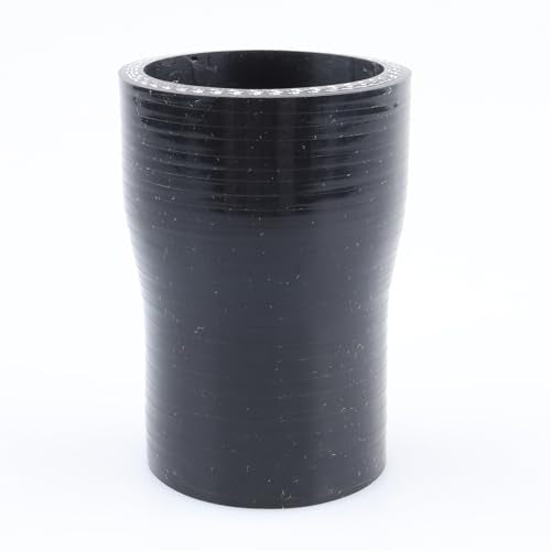 AC PERFORMANCE ID 1.75" to 1.5" Straight Silicone Hose Reducer Black - color: Black, size: ID 1.5" to 1.75" (38mm to 44mm)