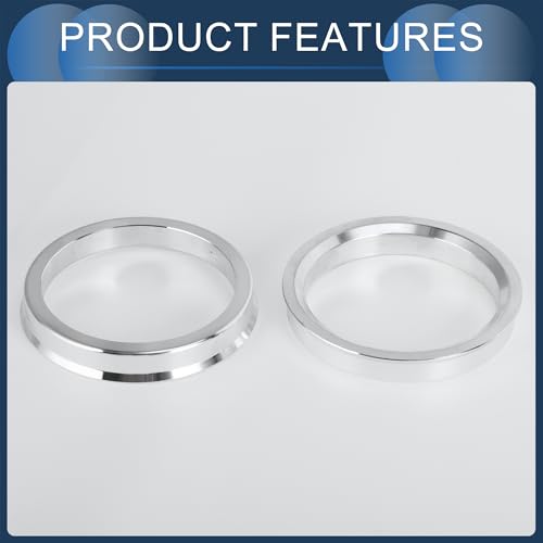 Hub Centric Rings, 56.6mm ID to 67.1mm OD Vehicle Wheel Hubrings Aluminum Alloy, 4 Pcs - size: 56.6mm to 67.1mm