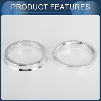 Hub Centric Rings, 56.6mm ID to 67.1mm OD Vehicle Wheel Hubrings Aluminum Alloy, 4 Pcs - size: 56.6mm to 67.1mm