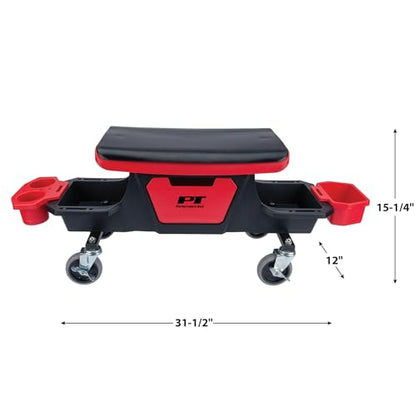 Performance Tool W85035 Rolling Mechanic Shop Stool Seat with Storage - style: Rolling Storage Garage Seat