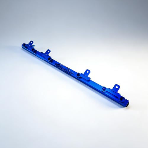 Blue Billet Alum Fuel Rail Compatible with 1997-2001 1998 1999 2000 Jeep Wrangler TJ Cherokee XJ 4.0L - size: Blue