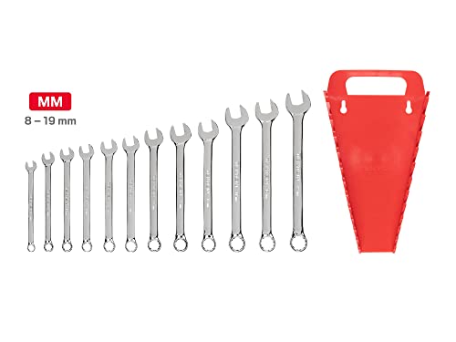 TEKTON Combination Wrench Set, 9-Piece (42-50 mm) | WCB90201 - size: 9-Piece (42-50 mm), style: Metric