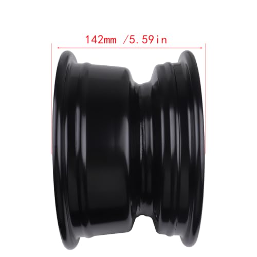 8 inch Front Wheel Rim Hub with 3 Holes Fits for 19x7.0-8 Tires Most ATV Go Kart Off-Road Dirt Pit Bike Quad Dirt Bikes (4 Holes 8" ATV Wheel Rim)