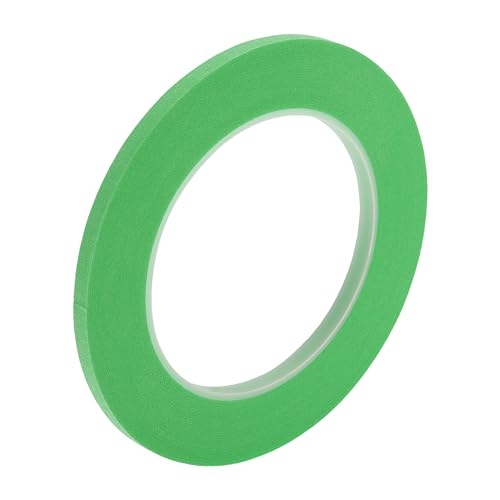 Masking Tape, 0.2 Inches x 32.8 Yards DIY Car Auto Paint Painters Tape Green, 1 Pc - color: Green, size: 0.2 Inches x 32.8 Yards