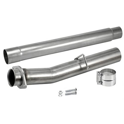 1 Set Stainless Steel Exhaust Pipes for 2008-2010 Ford F-250 F-350 F-450 Super Duty 6.4L V8 4" Powerstroke Diesel - size: for 2008-2010 F-250 F-350 F-450