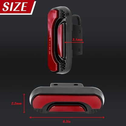 LadyRosian 2PCS LED Tail Light Red Taillight Assembly Stop Light Compatible with 2016-2025 Can Am Defender/Defender Max Driving Light Brake Light