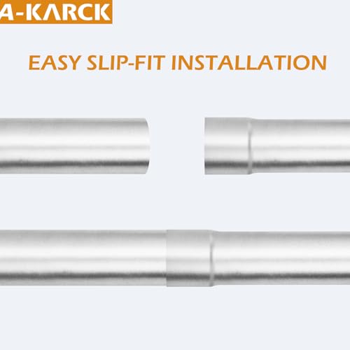 A-KARCK Straight Exhaust Pipe 2.5" OD, Mild Steel 50" Long Mandrel Exhaust Tube, Custom Your Own Exhaust System - size: 2.5", style: 50 INCH