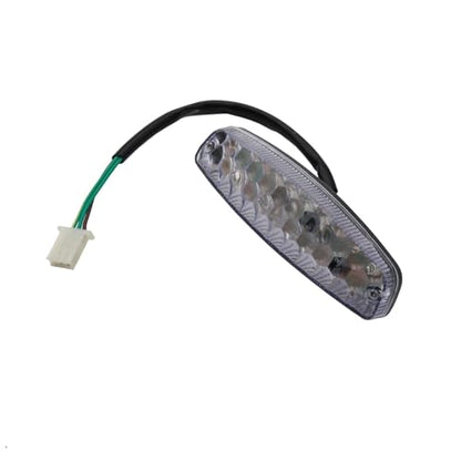 PRO BAT 12V 3-Pin Rear Tail Brake Light Assembly - color: Clear