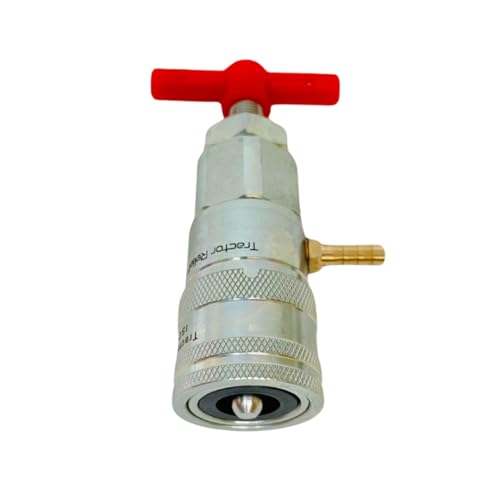 1/2" ISO 16028 Flat Face Skid Steer Male Hydraulic Quick Coupler Pressure Decompression Relief Release Tool by Tractor Relief Tool™