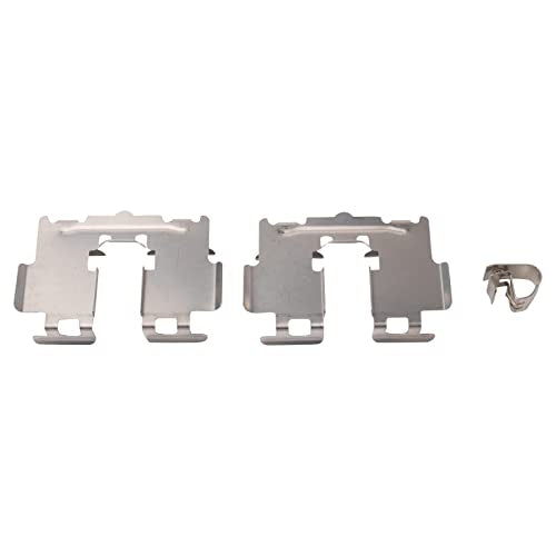 TRQ Rear Driver and Passenger Side Brake Caliper Set Hardware Brackets - style: CLA32287
