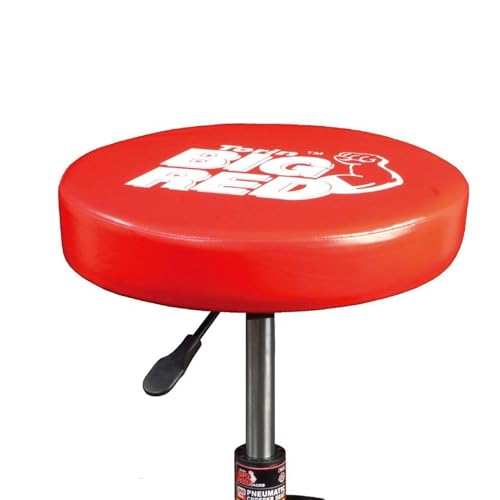 Big RED Pneumatic Rolling Mechanic Stool, Large - style: 6350