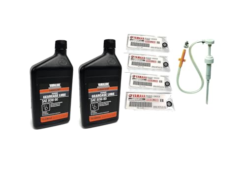 Yamaha Original OEM Yamalube Acc-GEARL-UB-QT Marine Lower Unit Gearcase Lube Yamalube OEM - Kit with Pump and Gaskets