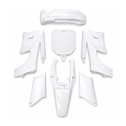 Plastic Fairing Kit for Apollo Orion 110cc 125cc Pit Dirt Bike Body Fender Set Fits Apollo Orion Style 4-Stroke Horizontal Engine Bikes Only (White)