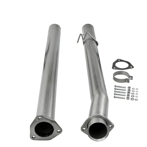 Stainless Steel Exhaust Pipe Kit for 2011-2019 Ford F-250 F-350 F-450 SuperDuty Pickup Truck 6.7L 4" Powerstroke Diesel - size: for 2011-2019 F-250 F-350 F-450