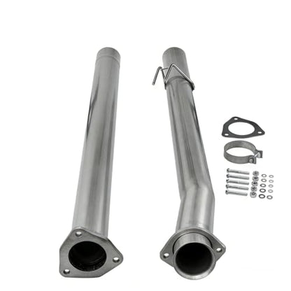 Stainless Steel Exhaust Pipe Kit for 2011-2019 Ford F-250 F-350 F-450 SuperDuty Pickup Truck 6.7L 4" Powerstroke Diesel - size: for 2011-2019 F-250 F-350 F-450